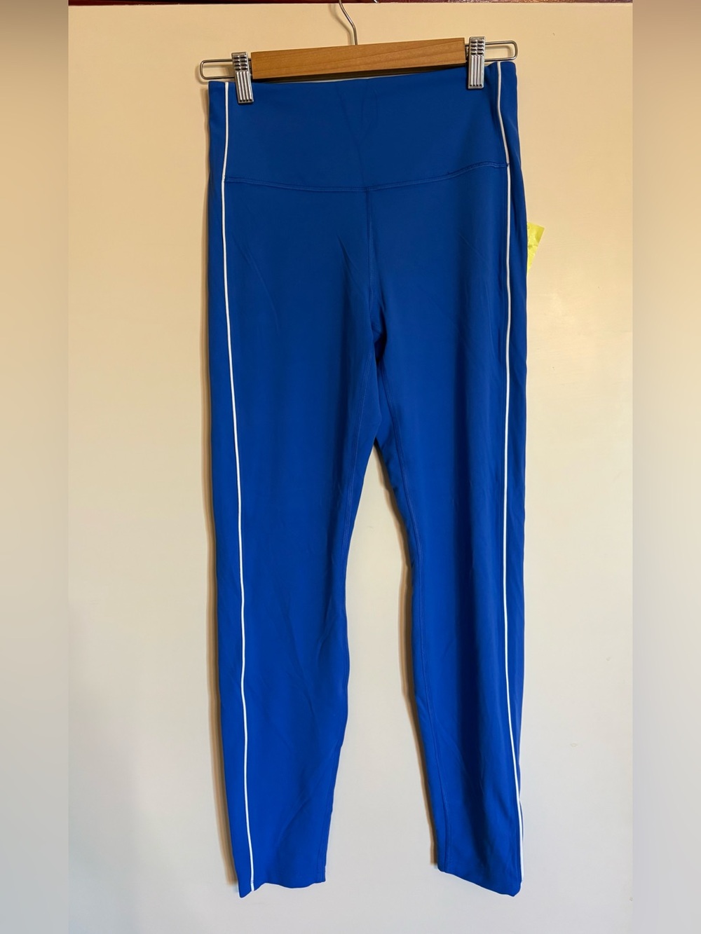 all in motion Royal Blue Leggings with White Side Piping